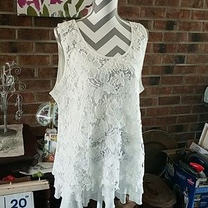 White dressy tank top